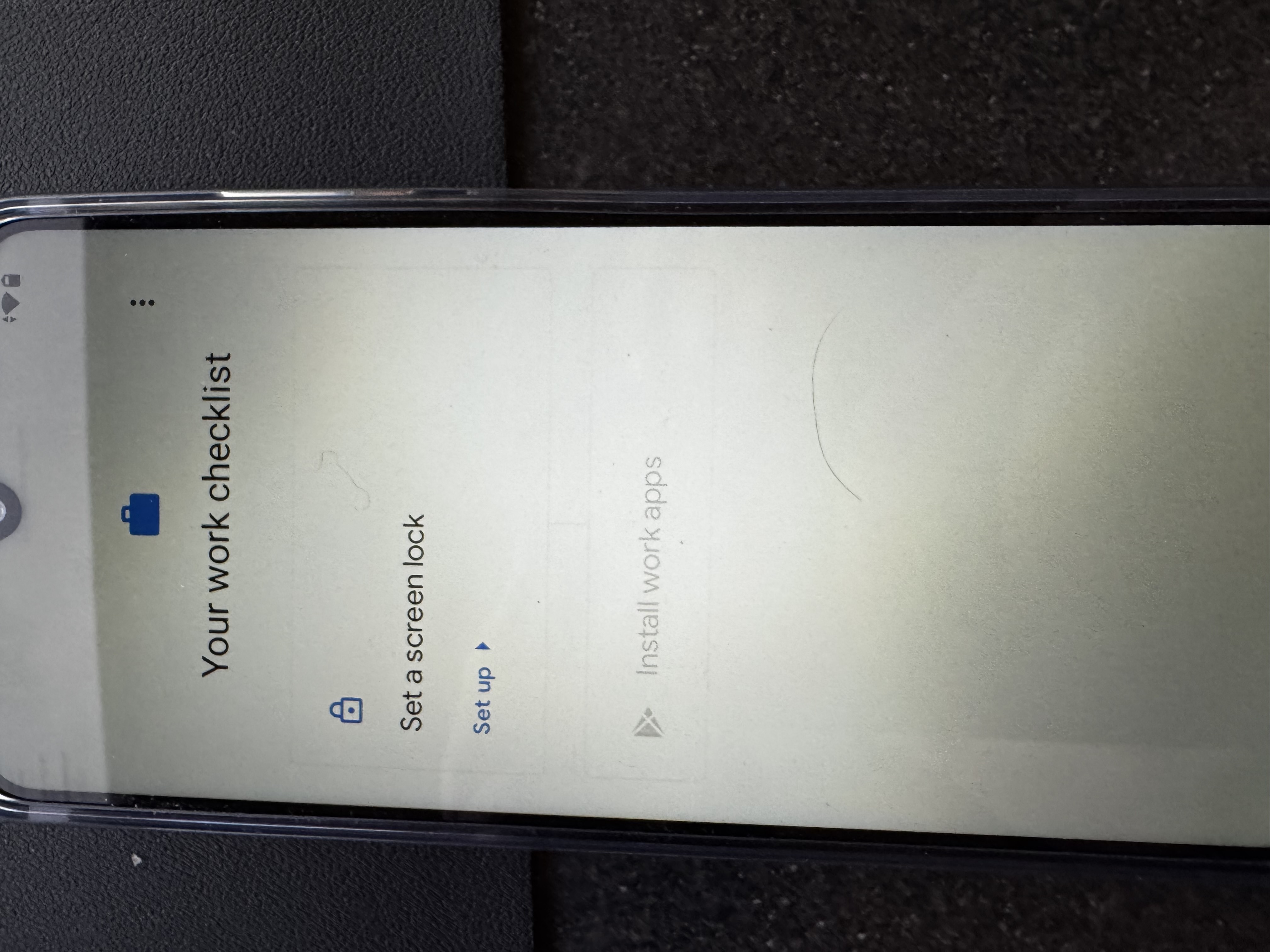 Scanning for a QR code during Android staging enrollment